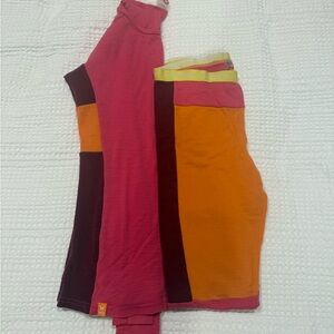 Kari Traa Pink and Orange Women's Top